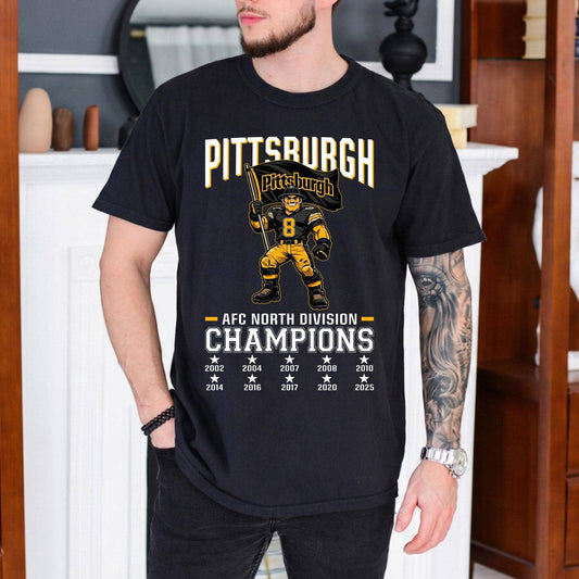 Pittsburgh Football 2025 Afc North Division Champs Tee