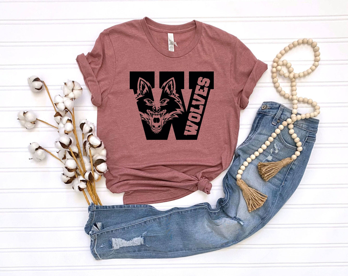 Wolves School Spirit Mascot T-Shirt