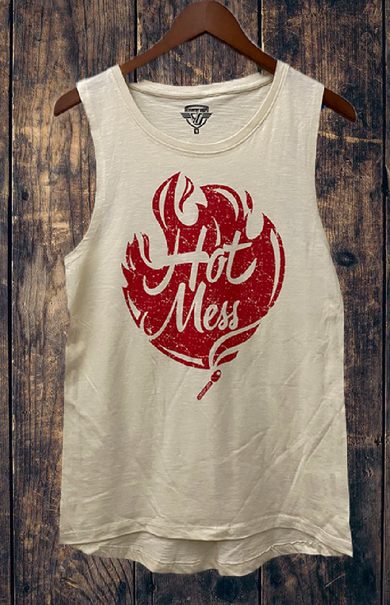 Just A Hot Mess Muscle Tank Top