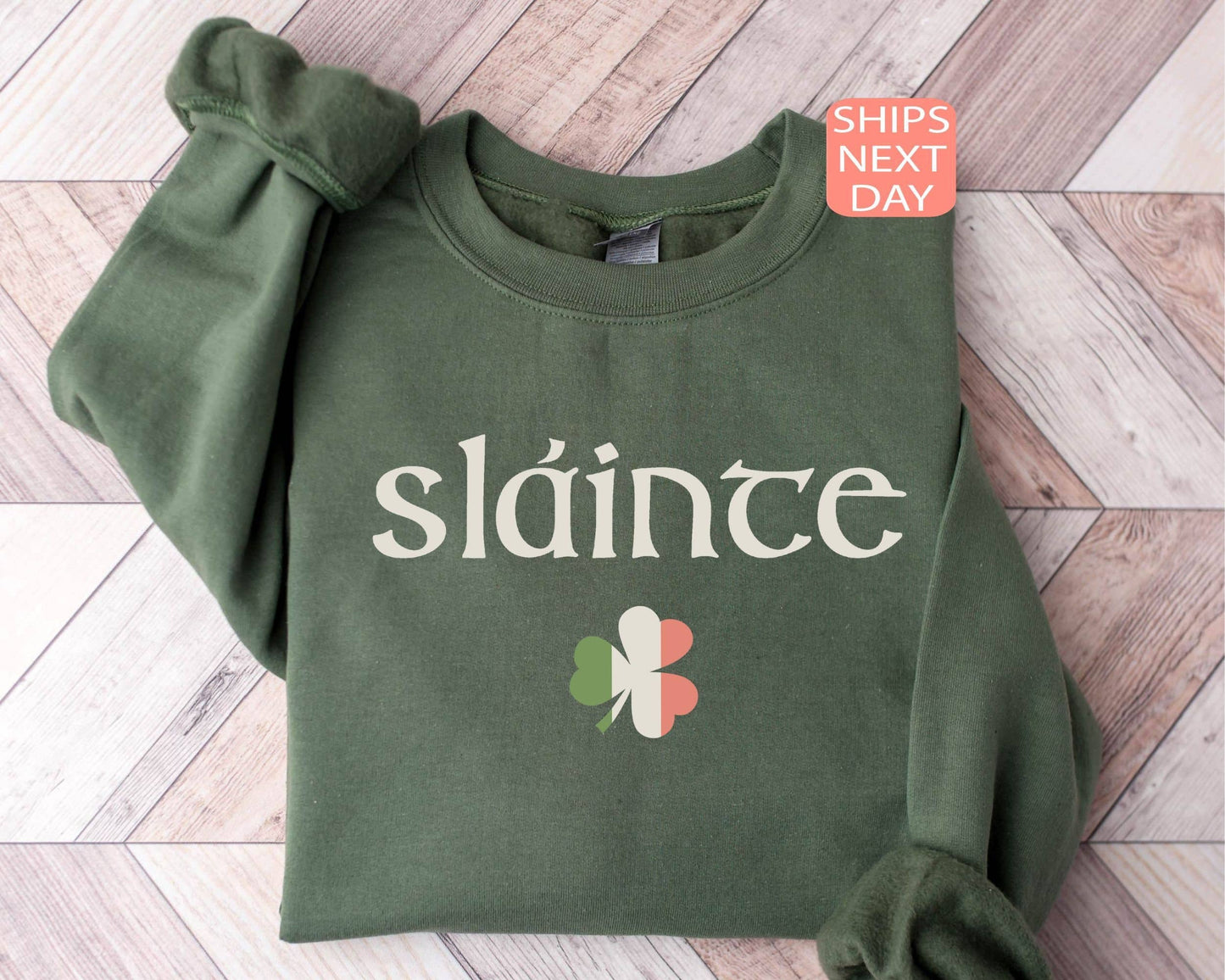 St. Patrick's Day Slainte Lucky Shamrock Irish Gift Shirt