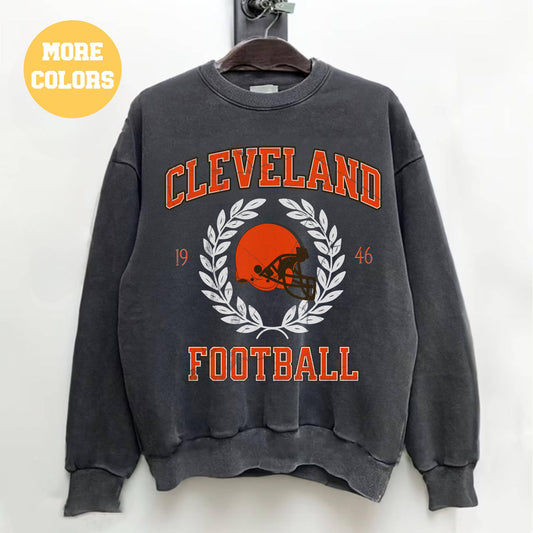 Cleveland Football Sweatshirt Retro Fan Gift