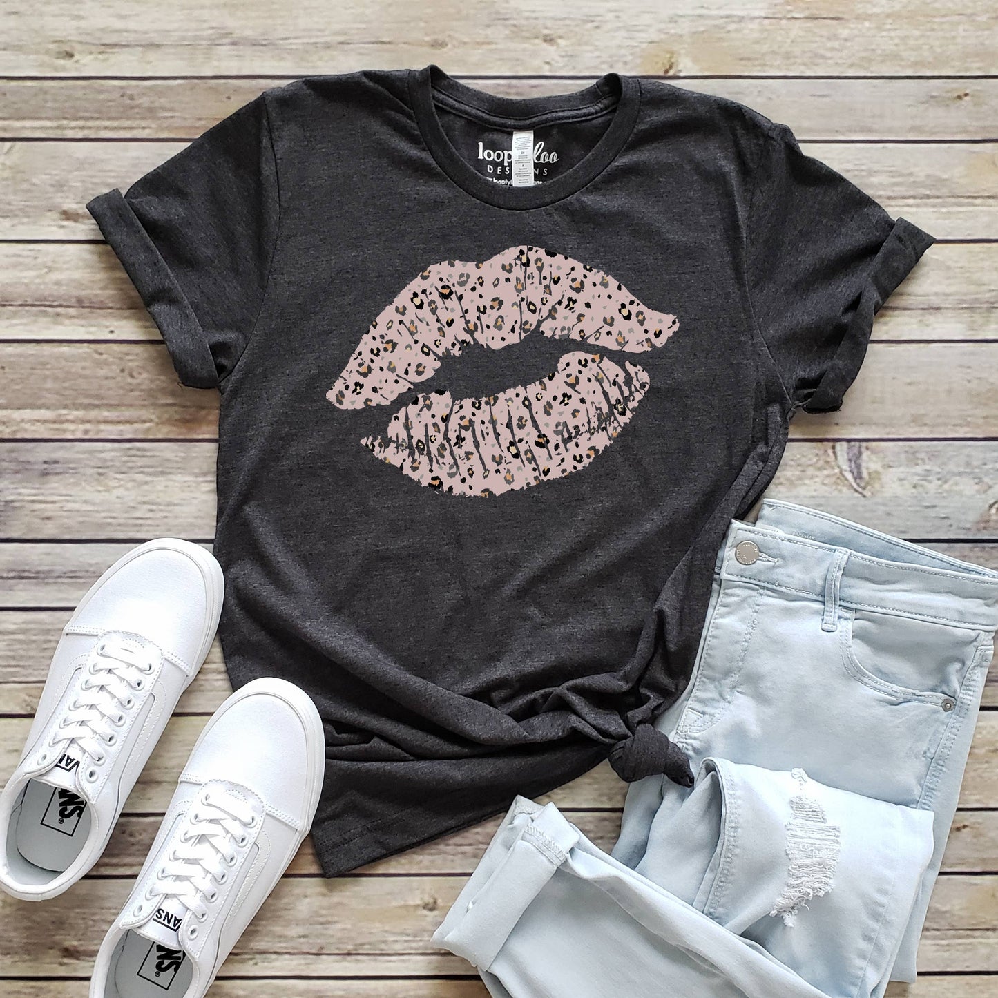 Leopard Lips Tee | Valentine's Day | Sizes XS-2XL