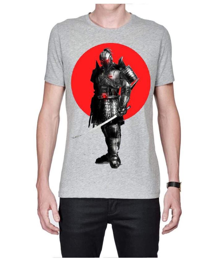 Ninja Robots Grey T-Shirt