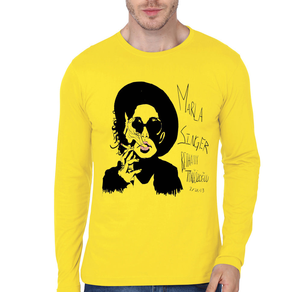 Marla Yellow Full Sleeve Tee