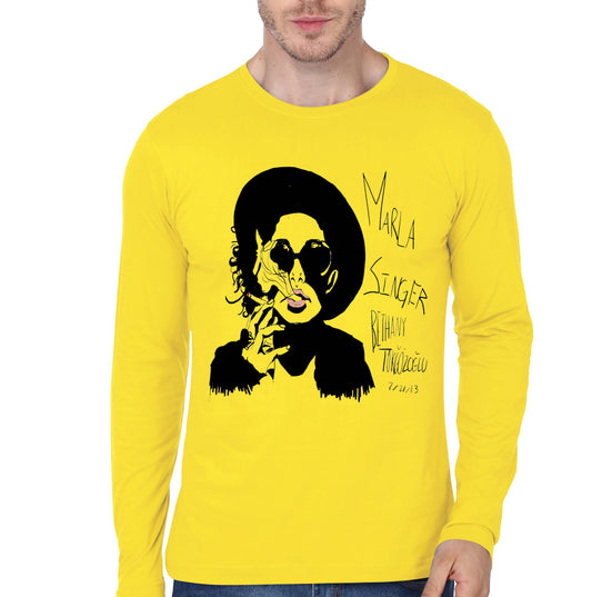 Marla Yellow Full Sleeve Tee