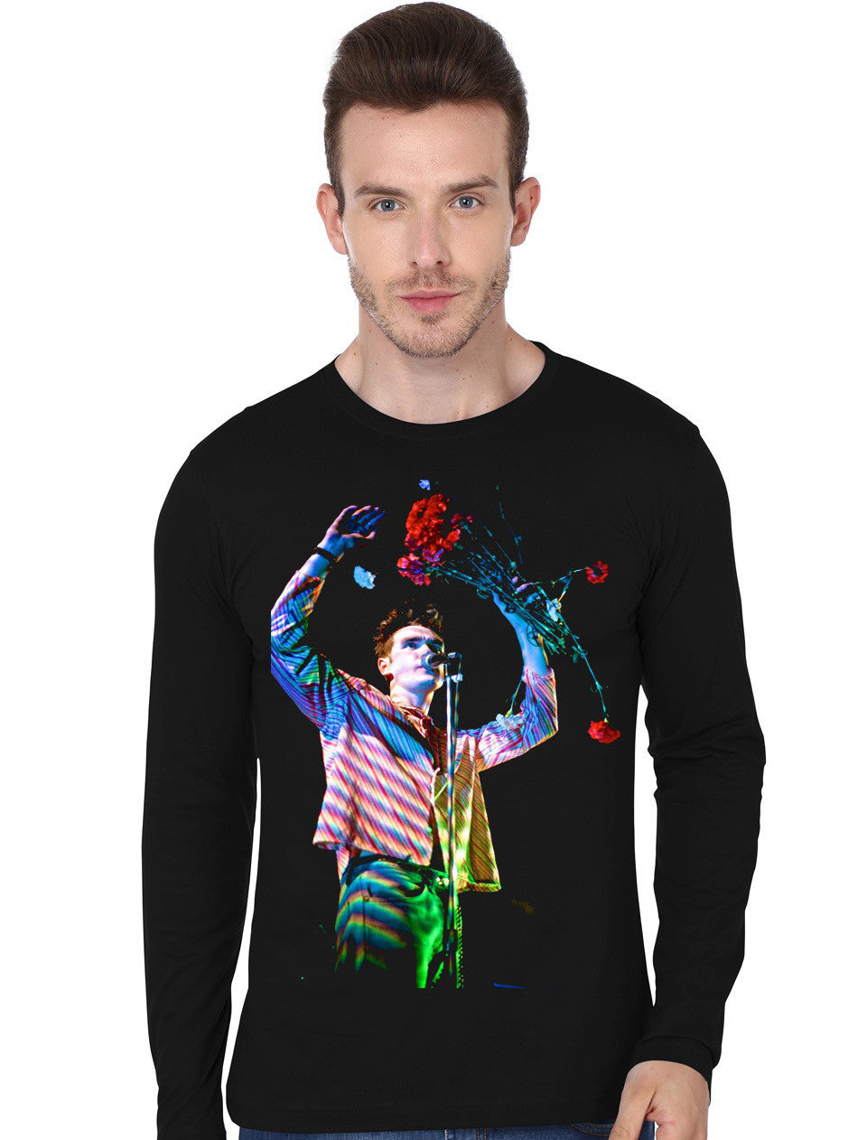 Custom Black Full Sleeve T-shirt