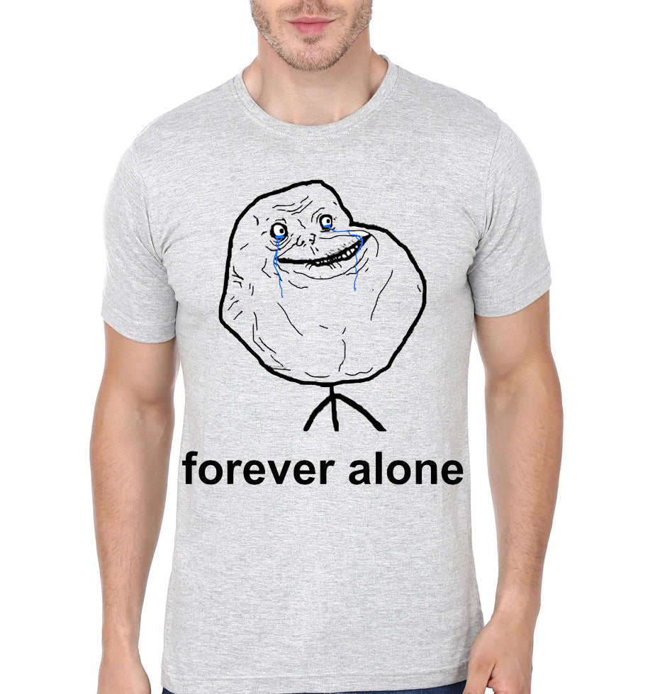 Forever Alone Light Blue Full Sleeve Tee