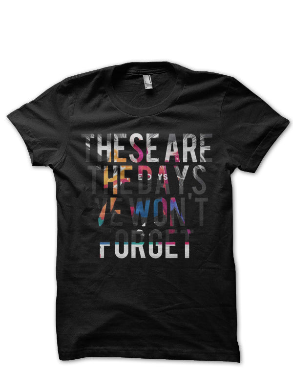 Days We Won’t Forget Half Sleeve Black T-Shirt