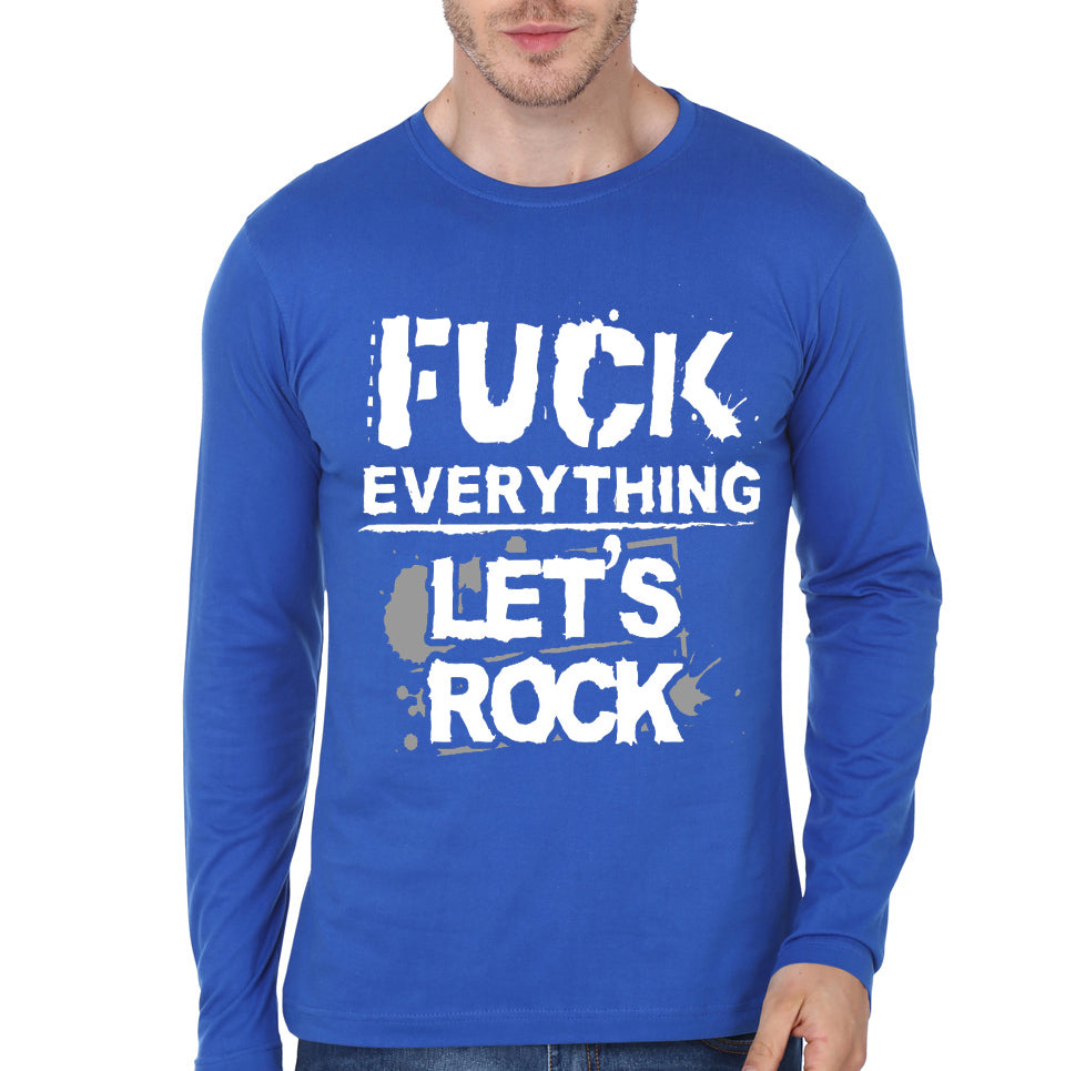 Fuck Royal Blue Full Sleeve Tee
