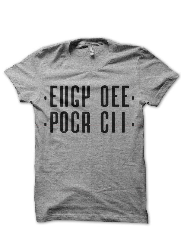 EIIGY OEE POCR CII (Fuck Off) Black T-Shirt