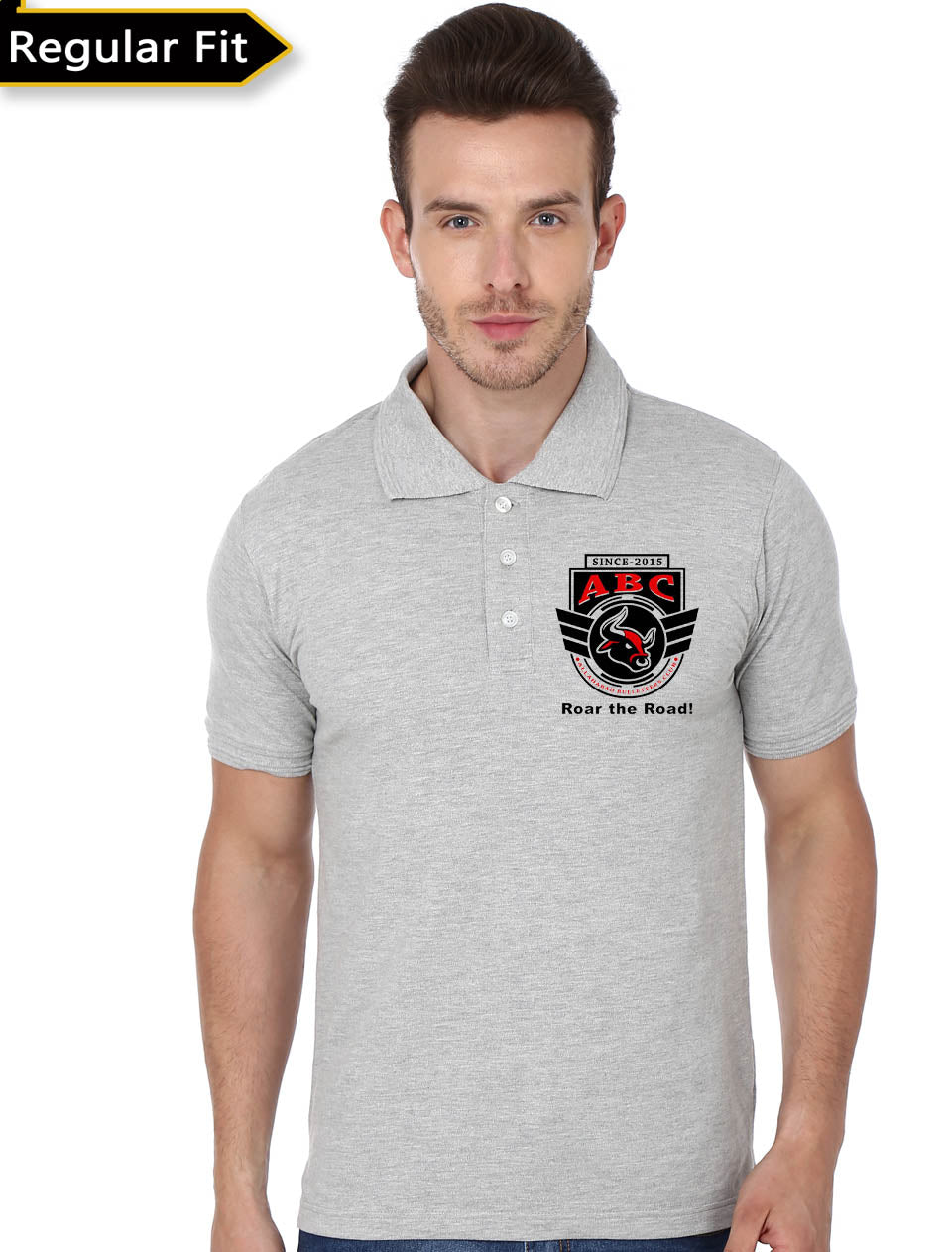 Rider Grey Polo Tee