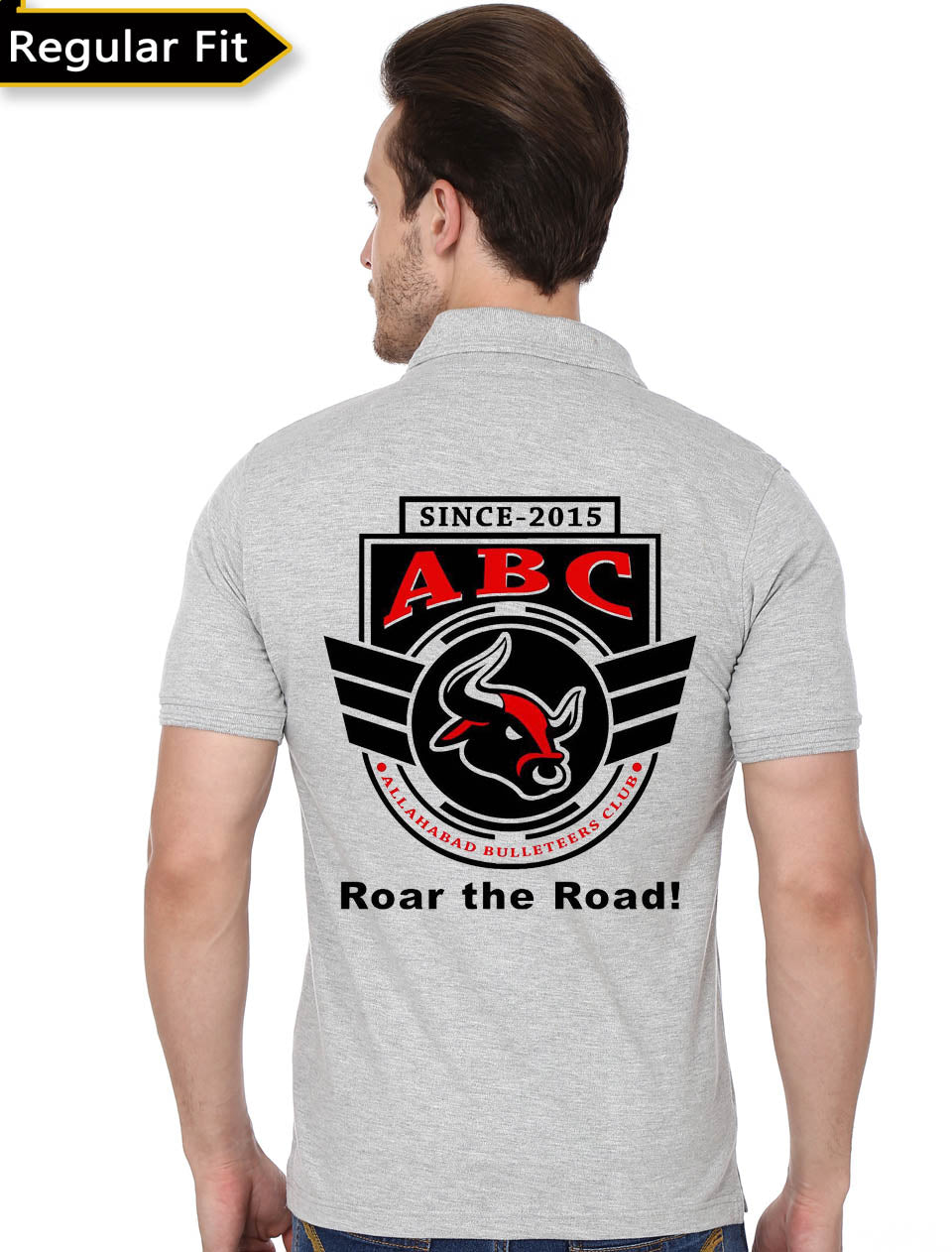 Rider Grey Polo Tee