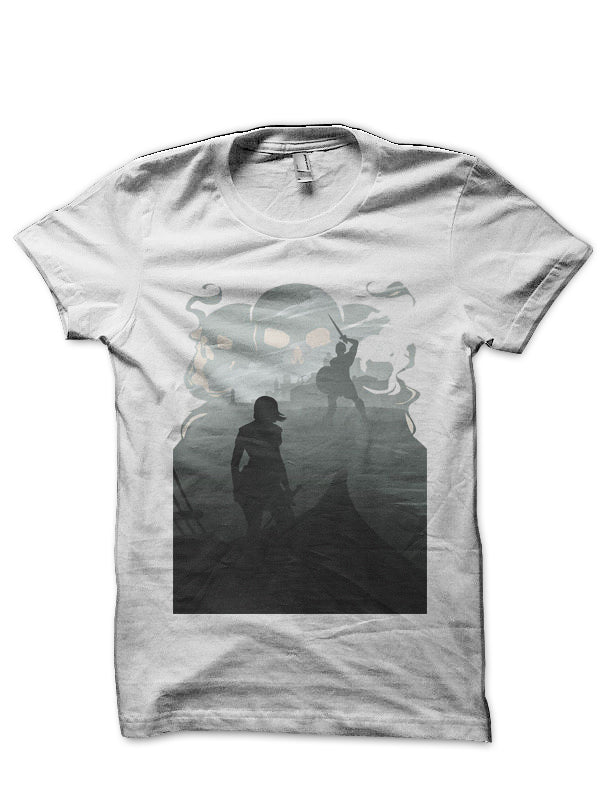 Game Of Thrones White Half Sleeve T-Shirt