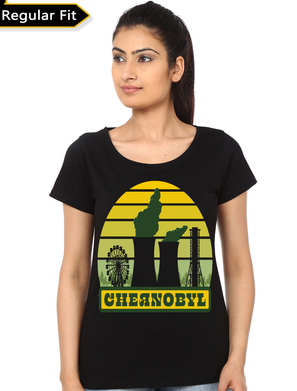 Chernobyl 1986 Navy Blue Girls T-Shirt