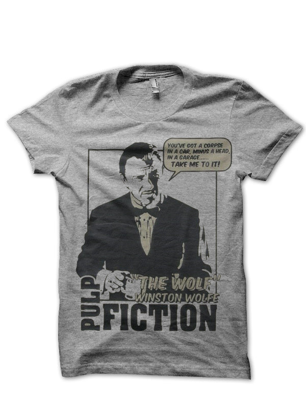 Godfather Pulp Fiction Grey T-Shirt