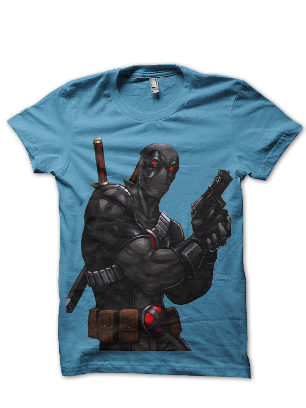 Deadpool Grey Tee (Light Blue & White Available)