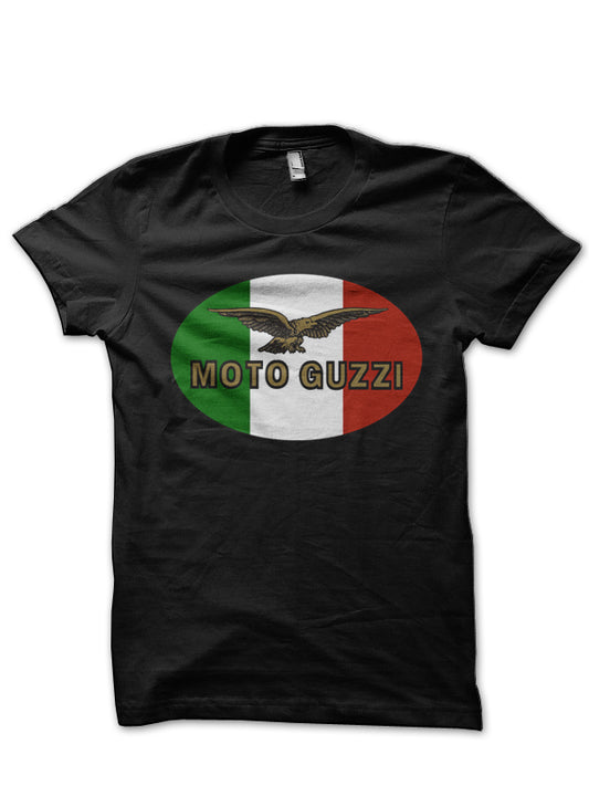 Moto Guzzi Italian Flag T-Shirt