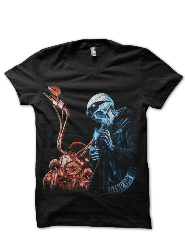 Hardcore Biker Black T-Shirt