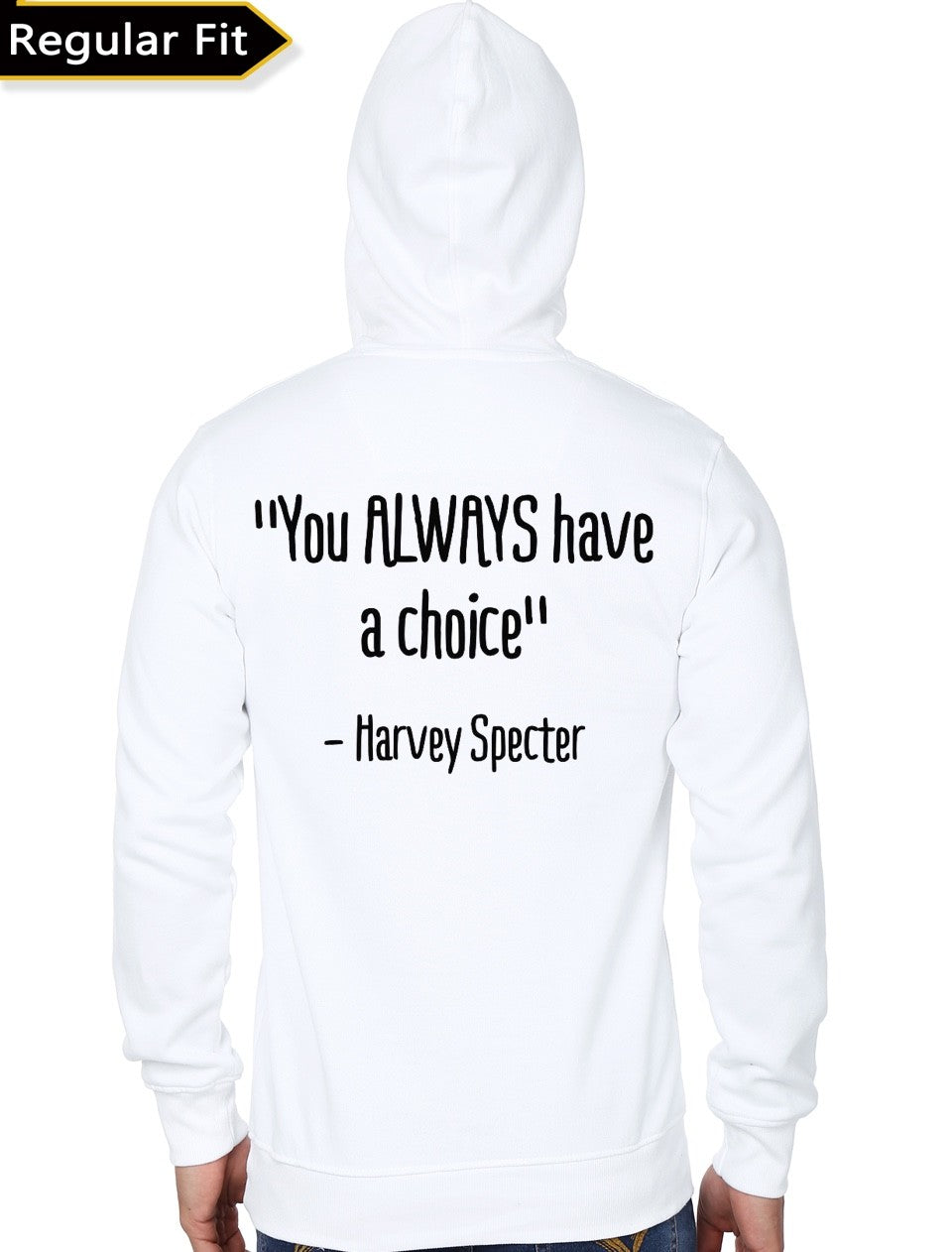 Harvey Specter White Hoodie