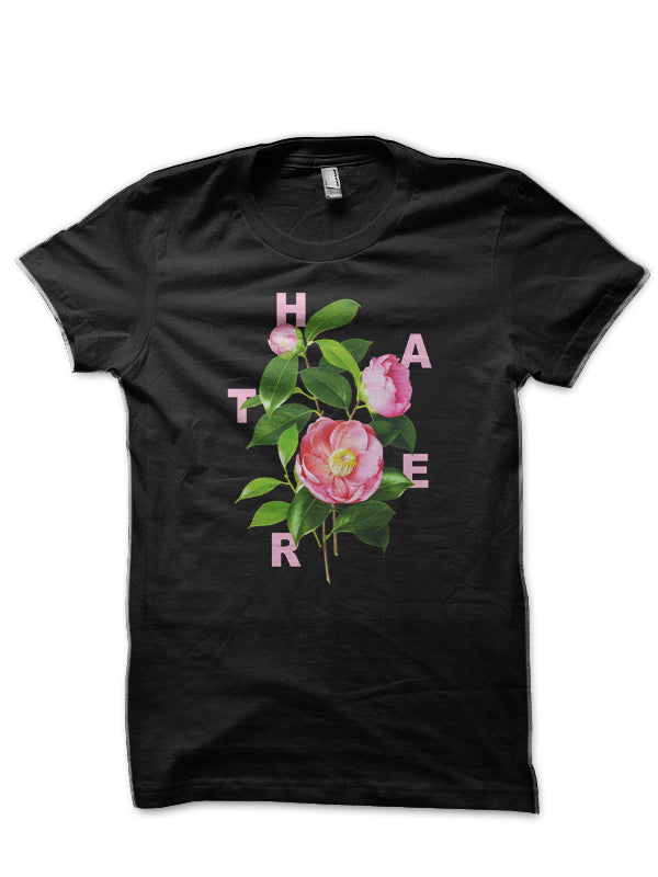 Haters – Hater – Sarcastic Sarcasm Funny Humor Slogan Botanical Floral Design T-Shirt
