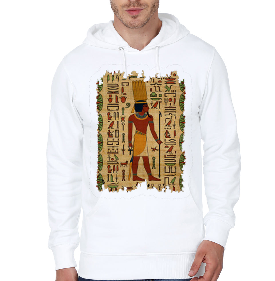 Egyptian Amun Ra – Amun Re Ornament on papyrus Hoodie