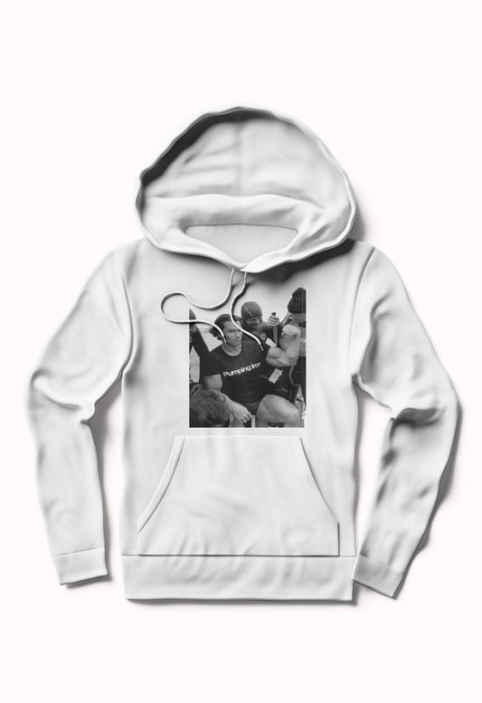 Arnold vs. Knife White Hoodie