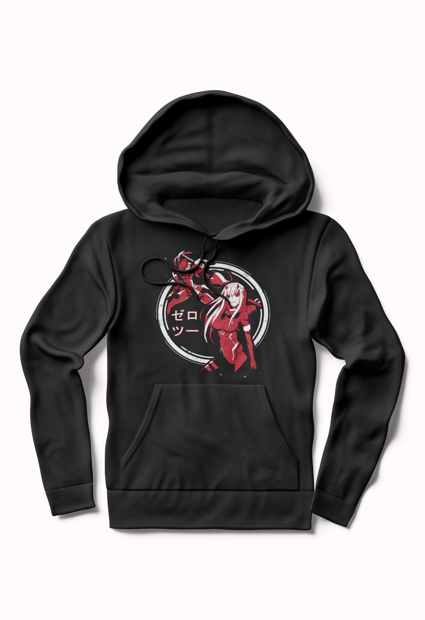 Zero Two – Strelitzia | Black Hoodie