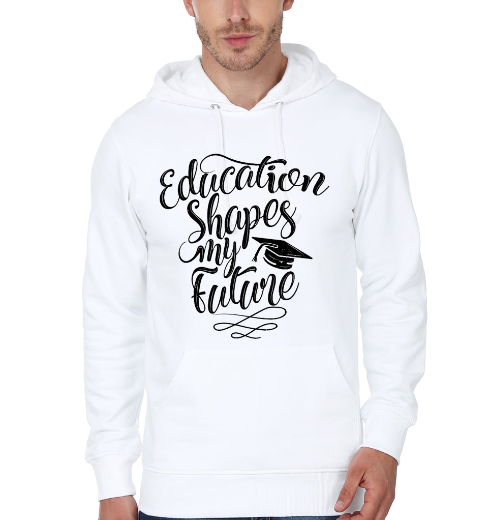 ‘Education Shapes My Future’ Education White Hoodie