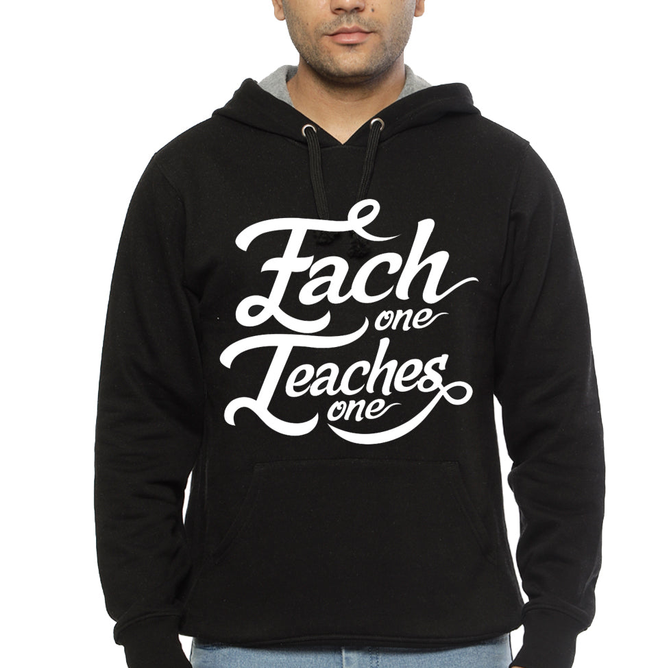 Man Is What He Reads’ Education For All Black Hoodie