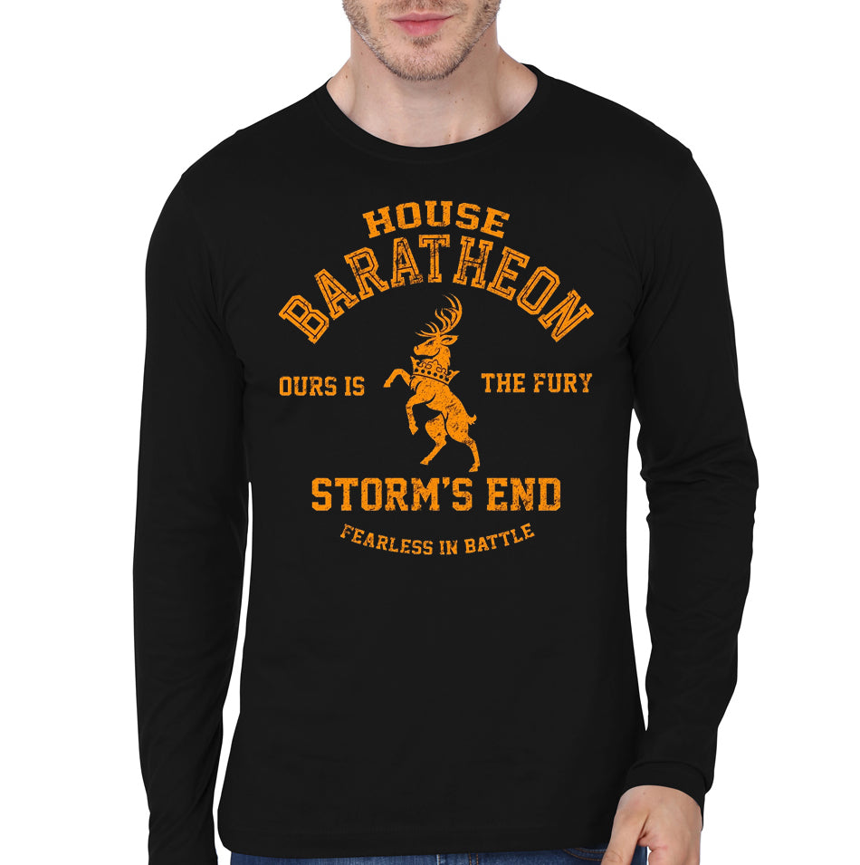 House Baratheon Black Full Sleeve Tee