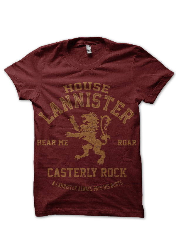 House Lannister Maroon T-Shirt