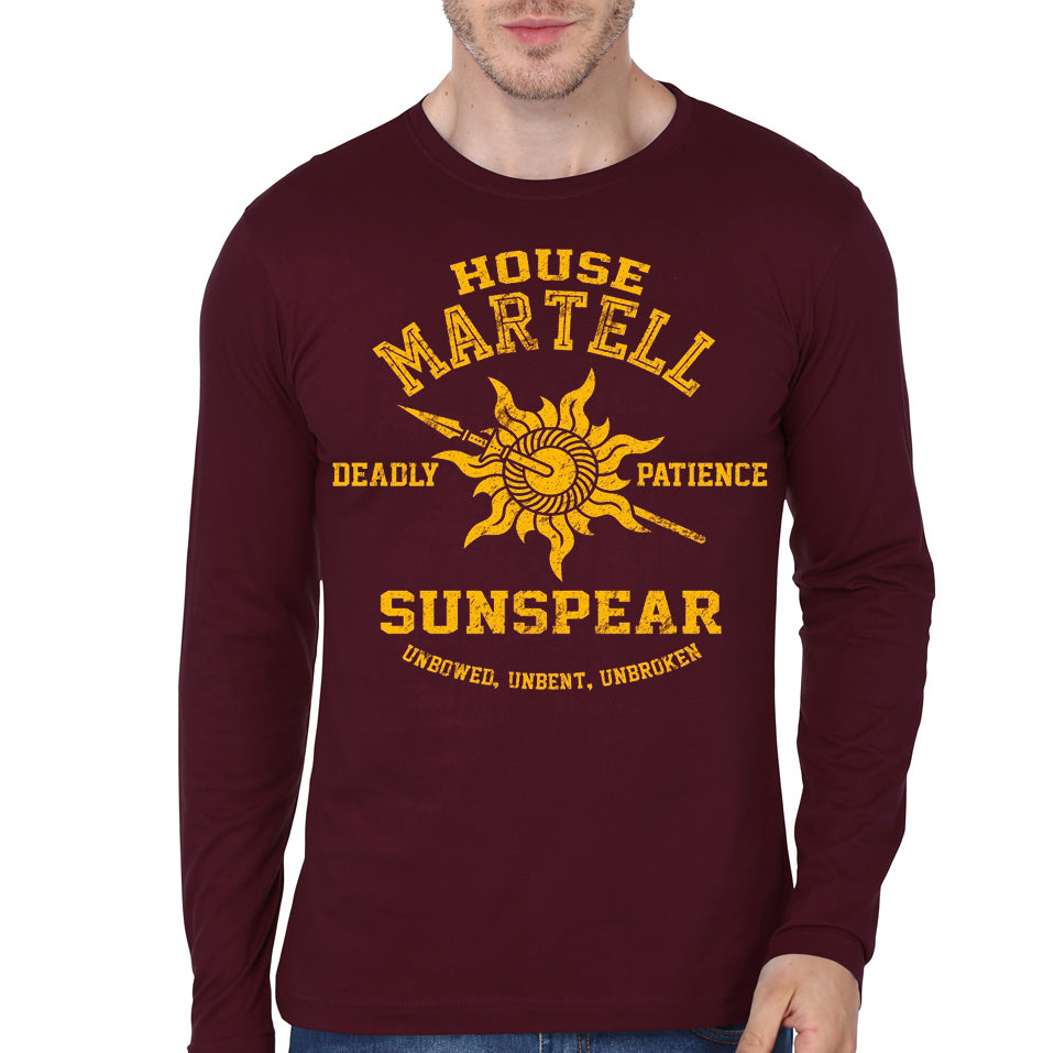 House Martell Maroon Full Sleeve Tee