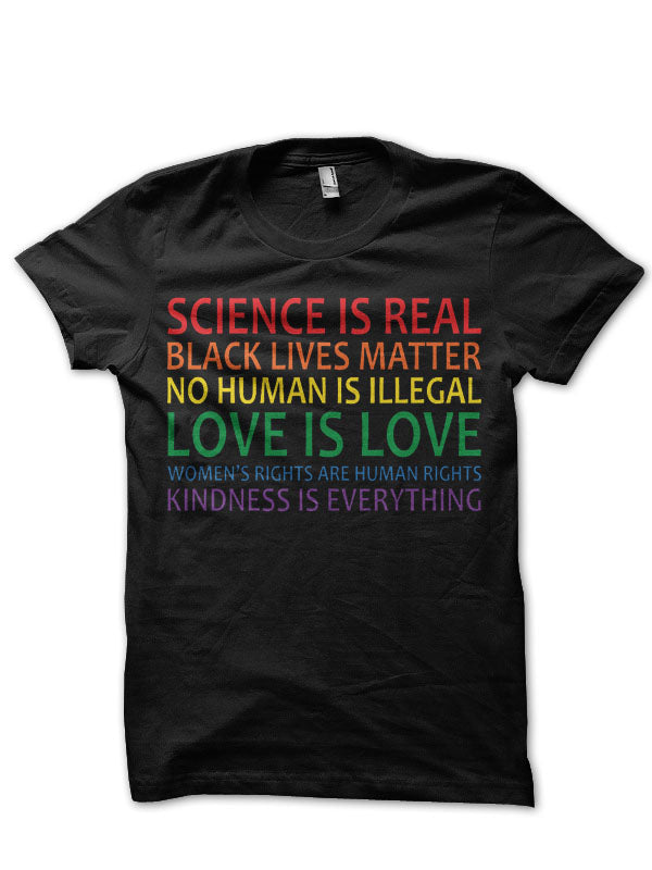 Human Rights Black T-Shirt