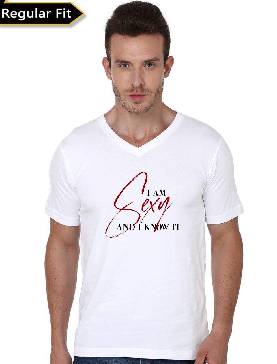 I Am Sexy And I Know IT V-Neck T-Shirt