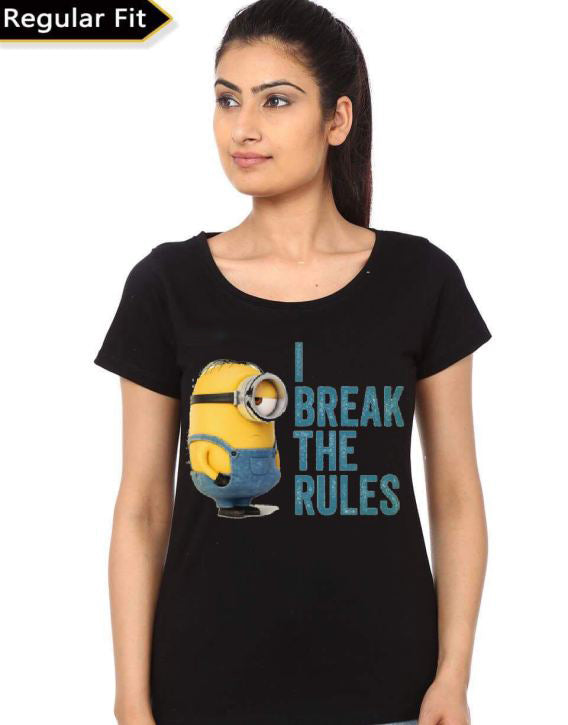 Minion Girl’s Black T-Shirt
