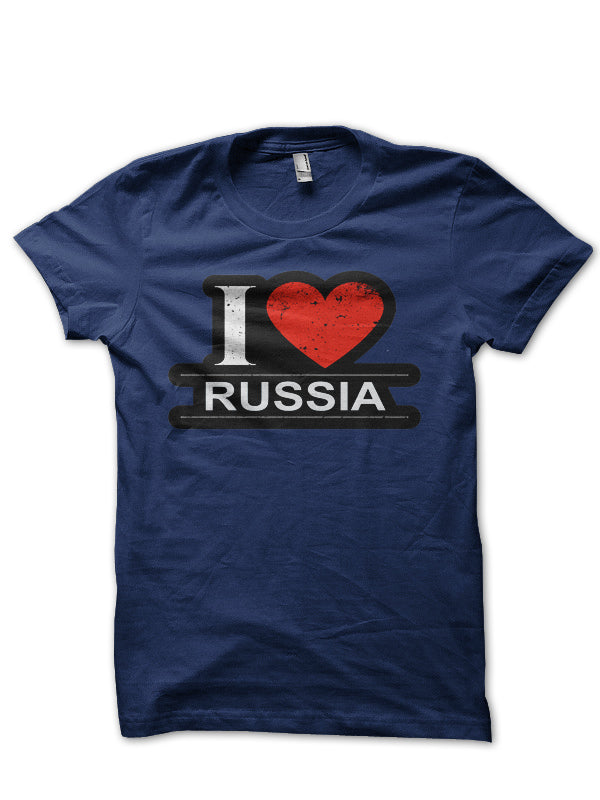 I Love Russia Half Sleeve T-Shirt
