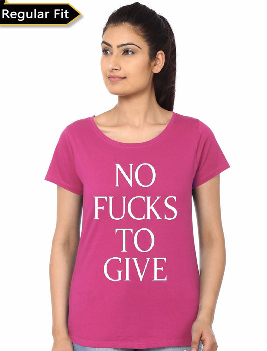 No Fucks To Give Girls T-Shirt