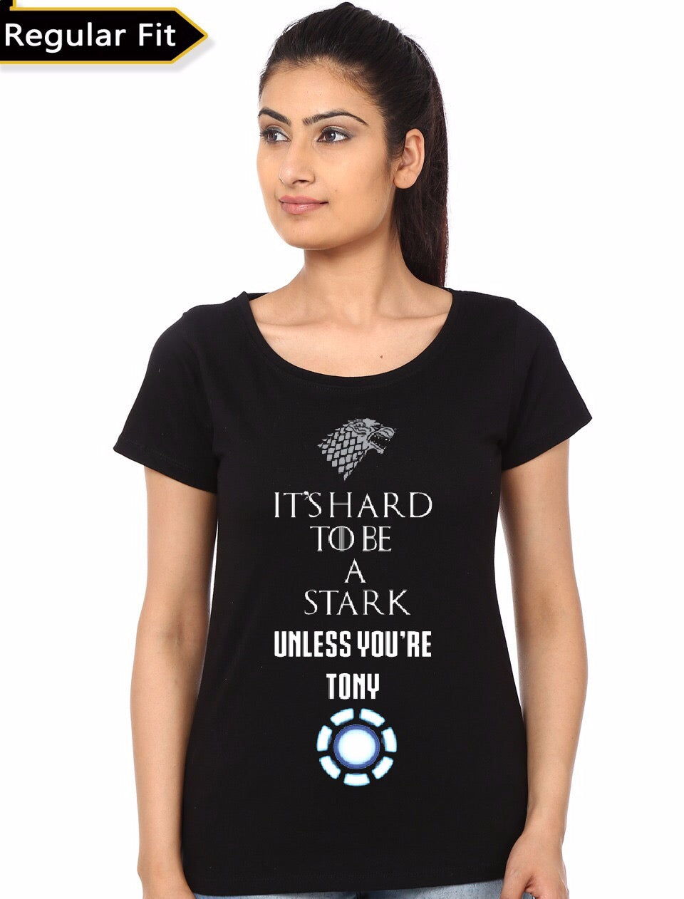 Iron Stark Girl’s Black T-Shirt