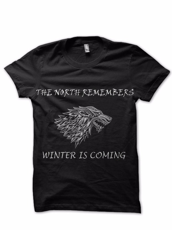 Winter Is Coming Black Tee