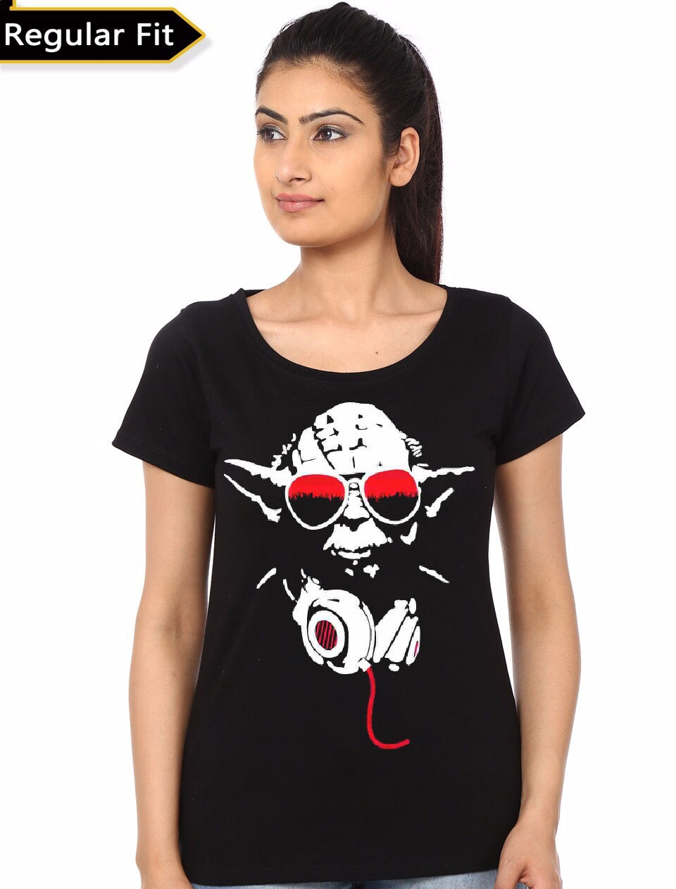 Yoda Swagger Black Girl’s T-Shirt