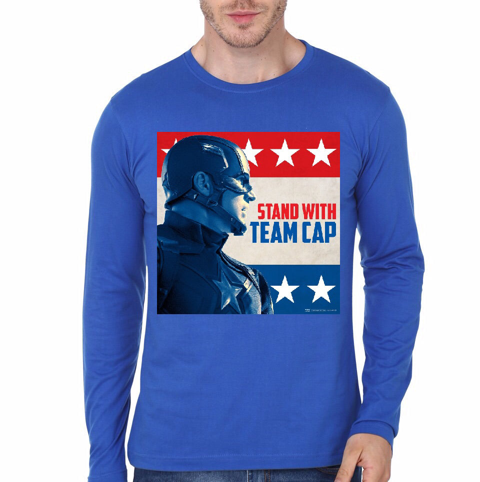 Team Captain America Civil War Royal Blue T-Shirt