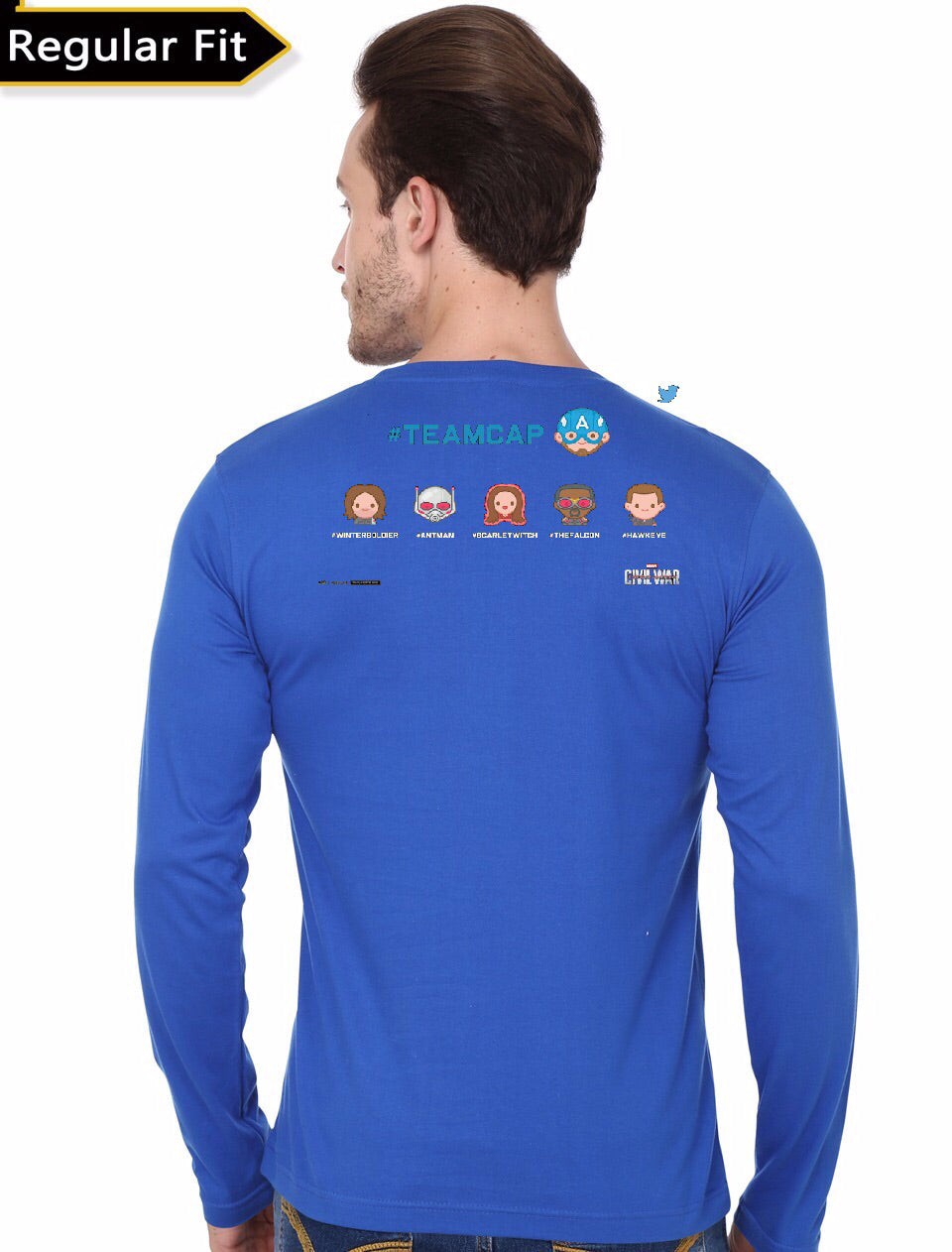 Team Captain America Civil War Royal Blue T-Shirt