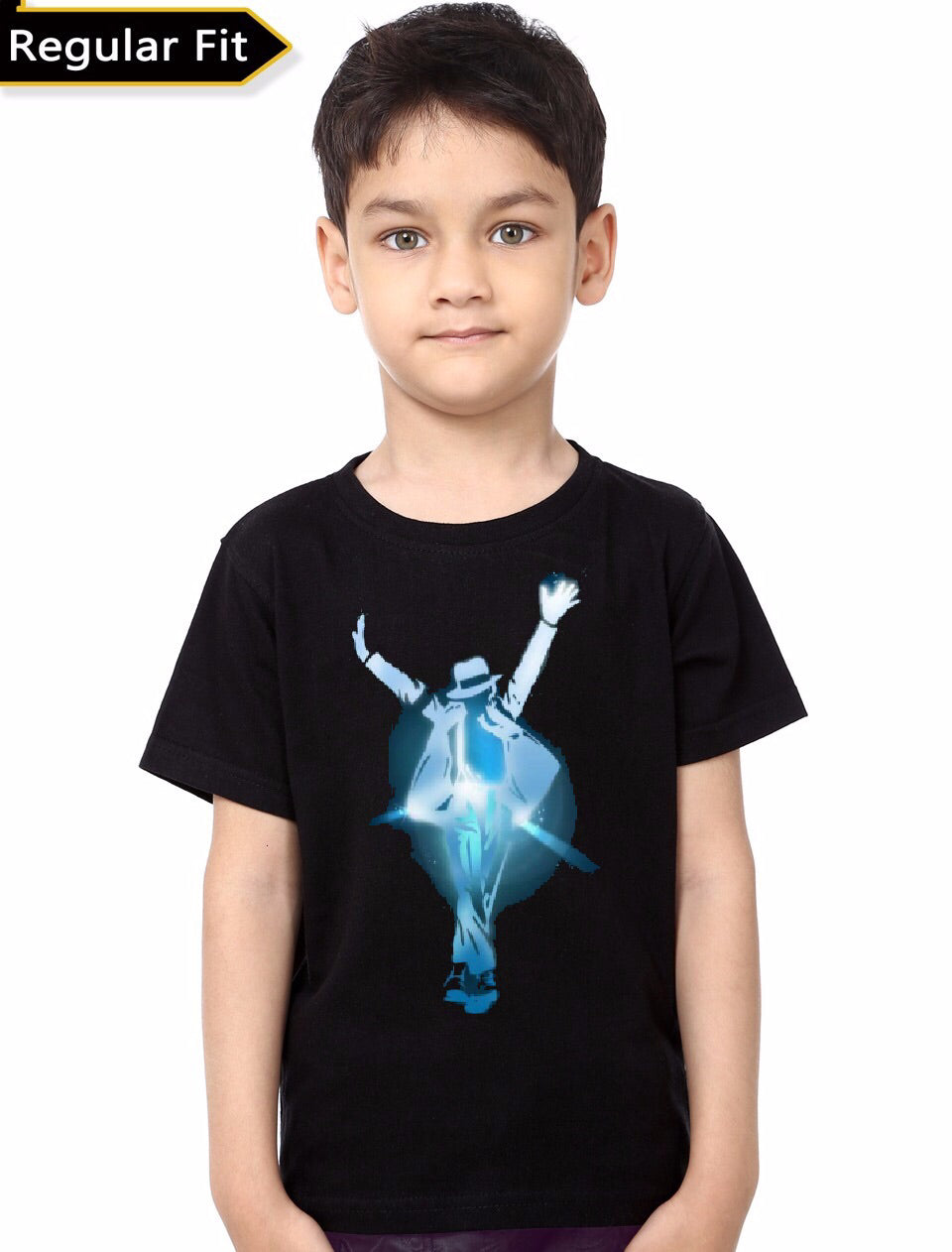 Micheal Jackson Kids Black Unisex T-Shirt