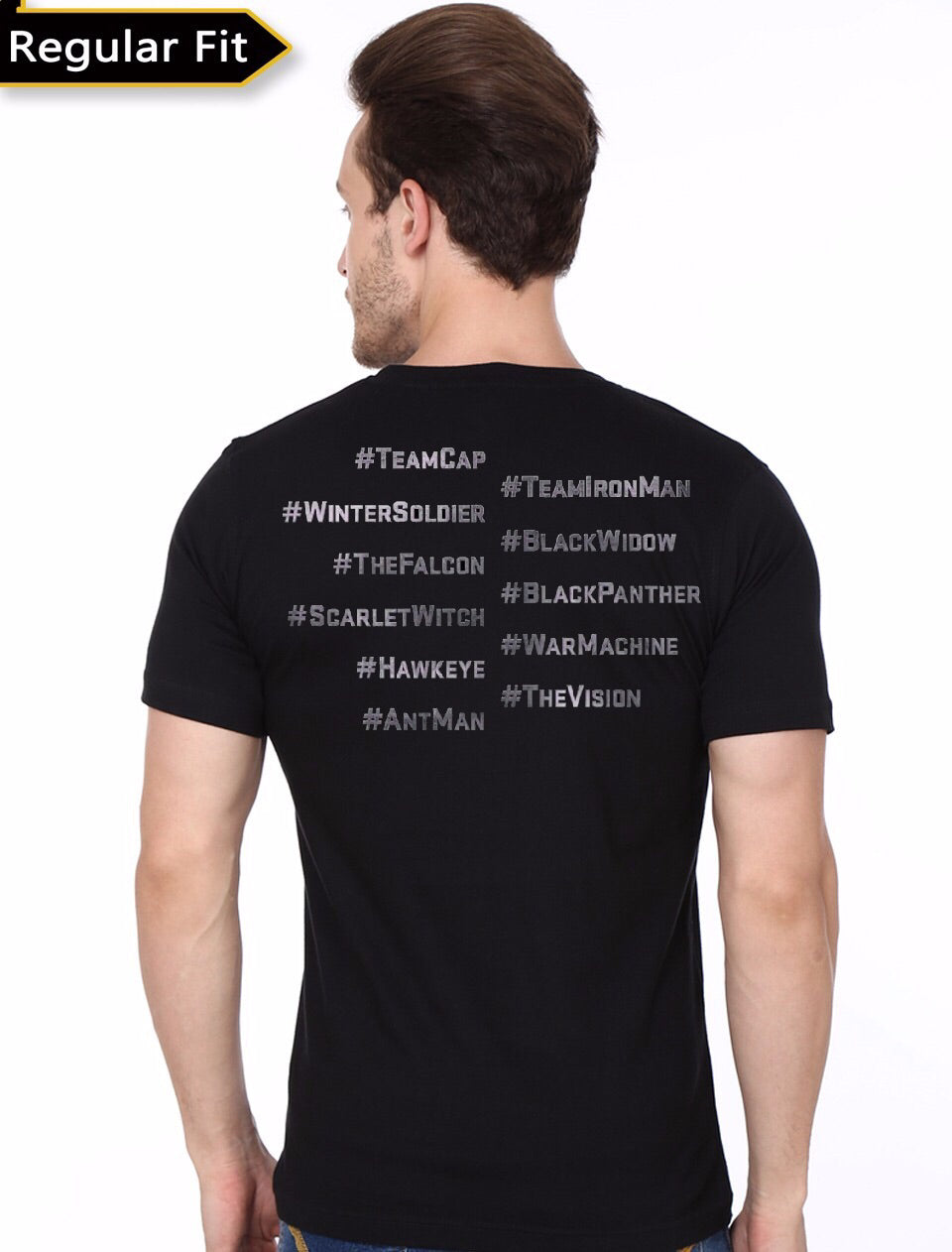 Captain America Civil War Black Tee