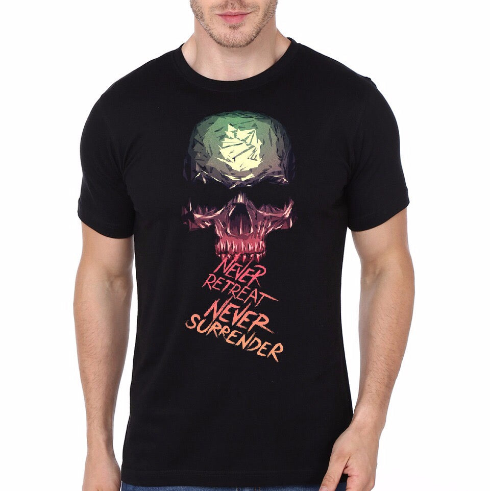 Never Retreat Never Surrender Black T-Shirt