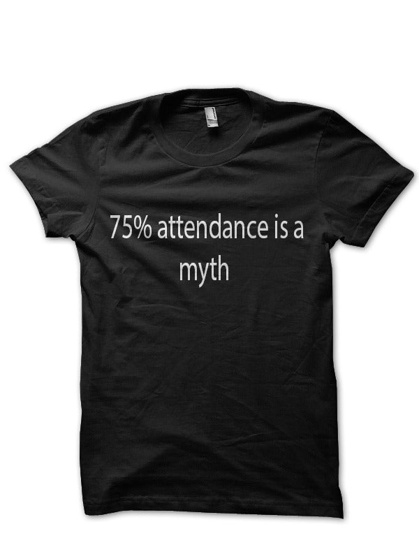 College Quote Black T-Shirt