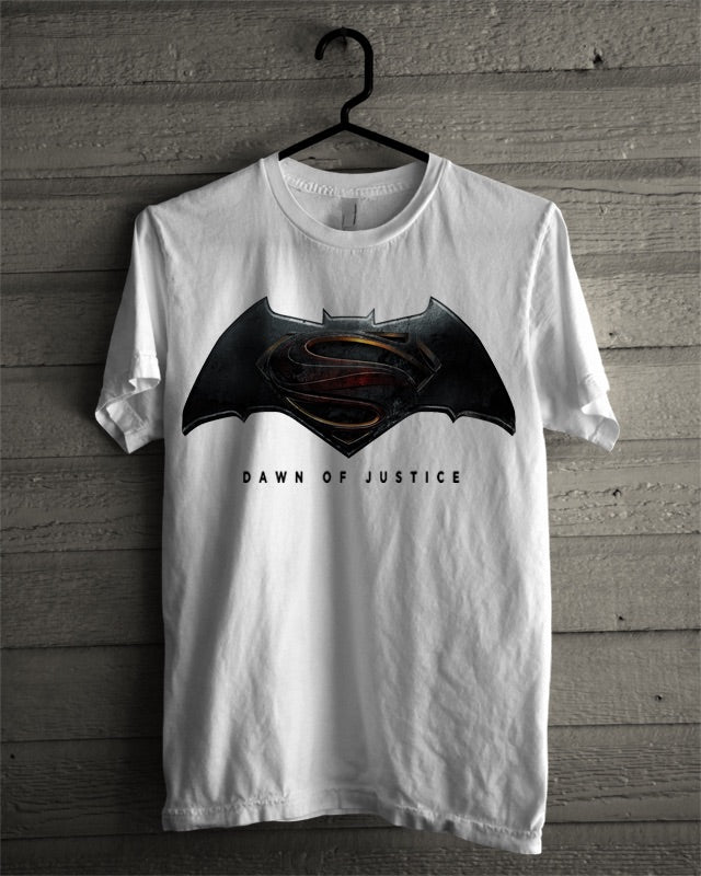 Dawn Of Justice White T-Shirt