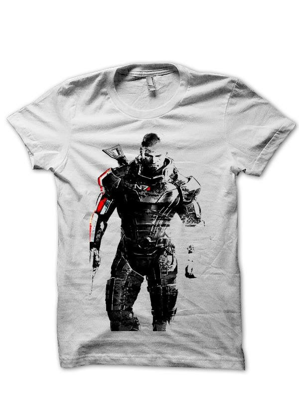 Mass Effect N7 White T-Shirt