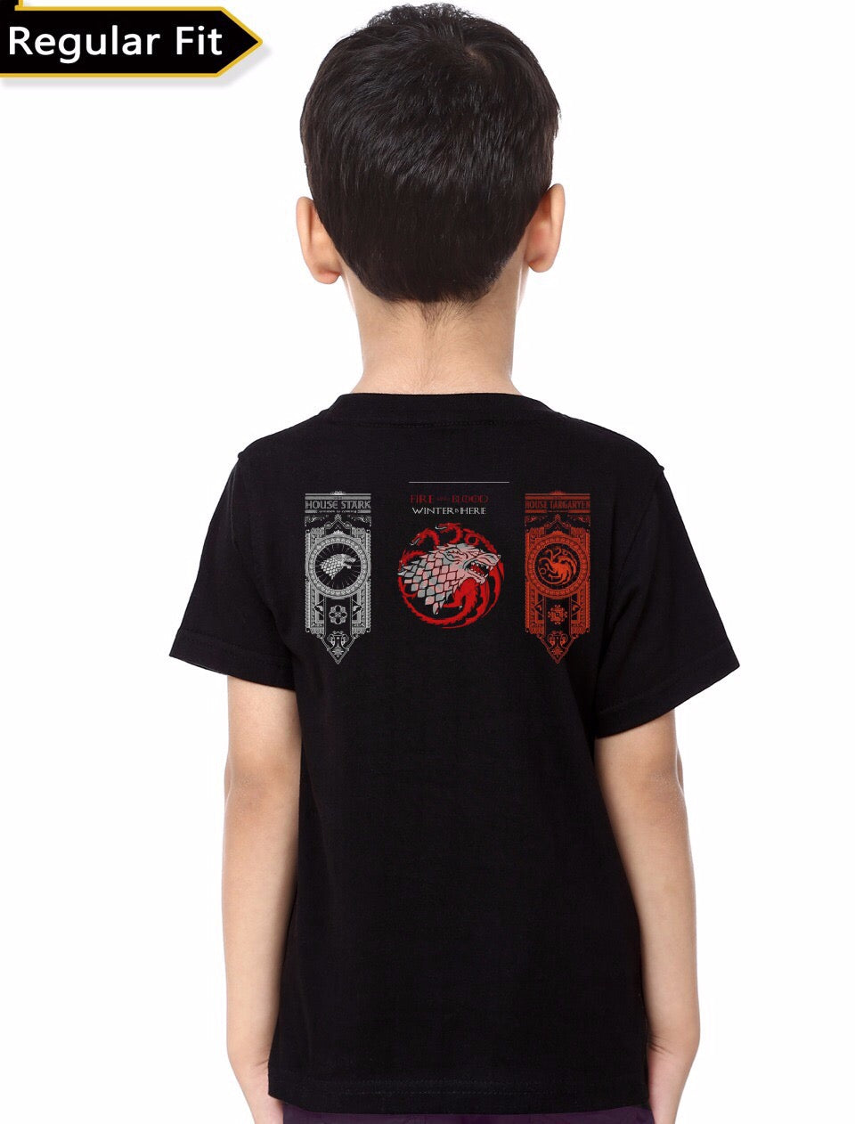 House Stargaryen Black Kids T-Shirt