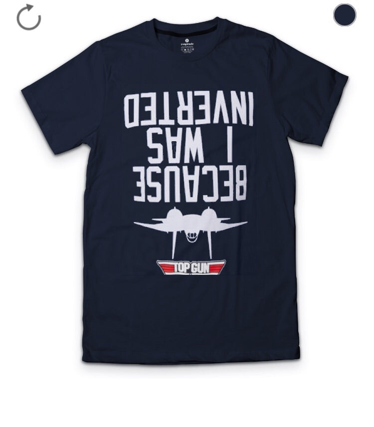 Top Gun Inverted Navy Blue Tee